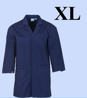 5177-ABC Lab Coat-Cotton Unisex-Navy Blue-XL | ABC Books