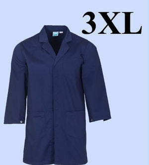 5172-ABC Lab Coat-Polyester Unisex-Navy Blue-3XL | ABC Books