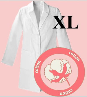 5041-ABC Lab Coat-Cotton Unisex-White-XL | ABC Books