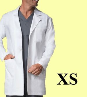 5078-Polyester Lab Coat-White-XS | ABC Books