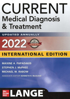CURRENT Medical Diagnosis and Treatment 2022, IE, 61e