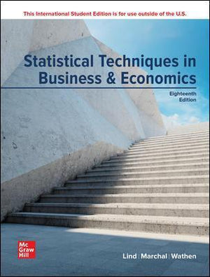 ISE Statistical Techniques in Business and Economics, 18e