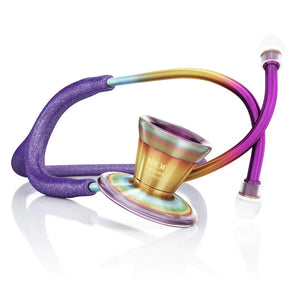 7100-MDF Procardial® Titanium Cardiology Stethoscope-Purple Glitter/Kaleidoscope | ABC Books