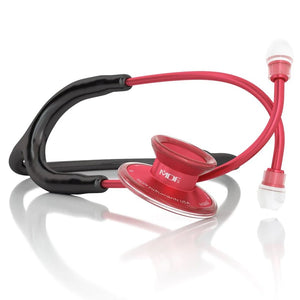 7124-MDF Acoustica® Stethoscope-Black/Red | ABC Books