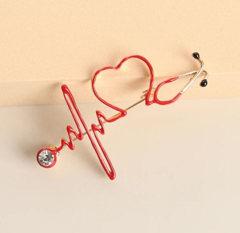 Medical Accessories-Brooch-Heart Beating