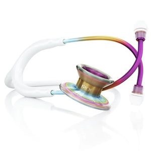 7206-MDF Md One® Epoch® Titanium Adult Stethoscope-White/Kaleidoscope | ABC Books