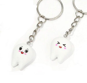 Medical Accessories-Key Ring-2 pcs-Cute Tooth-3D | ABC Books