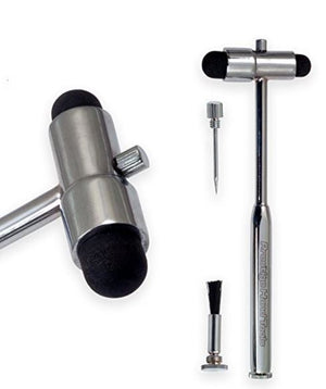 Medical Tools-Babinski Buck Reflex Hammer with Needle and Brush-Telescoping Handle-Malaysia | ABC Books