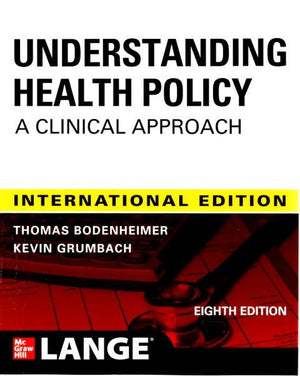 IE Understanding Health Policy: A Clinical Approach, 8e | ABC Books