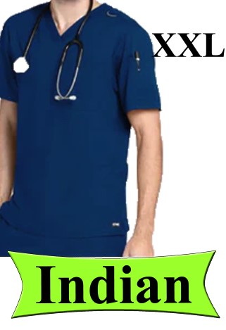 4212-ABC Scrub-Indian-Navy Blue-2XL