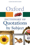 Oxford Dictionary of Quotations by Subject, 2e | ABC Books