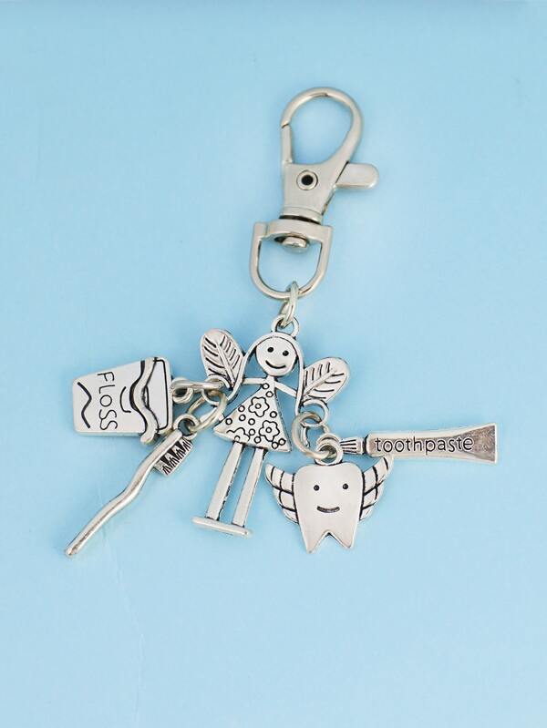 Medical Accessories-Key Ring-Toothbrush & Teeth