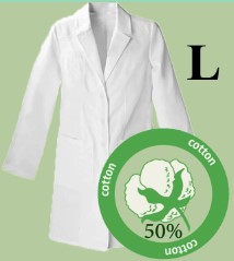 5074-ABC Lab Coat-Tetron-Unisex-White-L