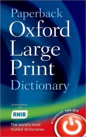 Paperback Oxford Large Print Dictionary, 2e | ABC Books