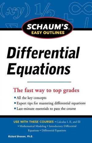 Schaum's Easy Outline of Differential Equations, Revised Edition | ABC Books