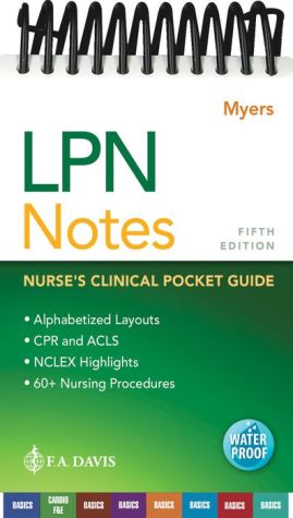 LPN Notes : Nurse's Clinical Pocket Guide (Davis' Notes), 5e | ABC Books