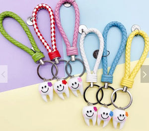 Medical Accessories-Key Ring-Molar-Leather Keychains | ABC Books