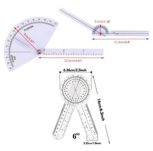 Medical Tools-Goniometer Quick Angle Protractor 3 PCS | ABC Books