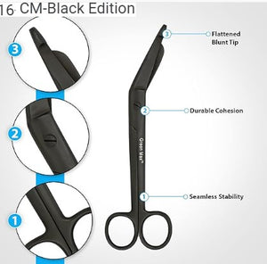 Medical Tools-Sterile Lister Bandage Scissors-16 CM-Black Edition-Pakistan | ABC Books