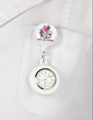 Medical Tools-Nursing Watch-With White Silicone Case, Heart Decoration | ABC Books