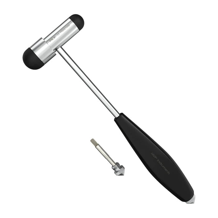7007-Medical Tools-MDF Babinski Buck Reflex Hammer-Hdp Handle-with Needle and Brush-Navy Blue