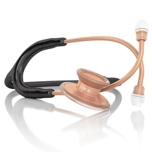 7125-MDF Acoustica® Stethoscope-Black/Rose Gold | ABC Books