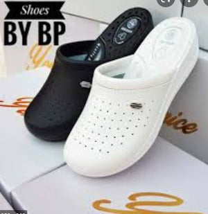 4005-Hospital Medical Slipper-Non-Slip Shoes-White-40 | ABC Books