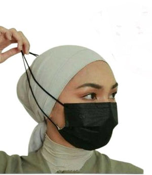 Medical Tools-Face Mask 3-Ply (50 Masks) Disposable-Headloop-Black | ABC Books