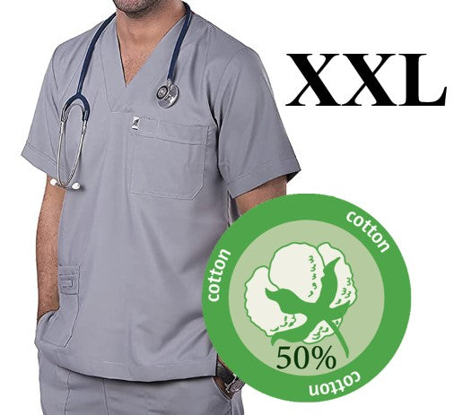 4227-ABC Scrub-Tetron-Light Gray-2XL