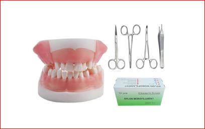 Training Model-Oral Suture Practice Model with Needle and Thread Equipment Set- Sciedu