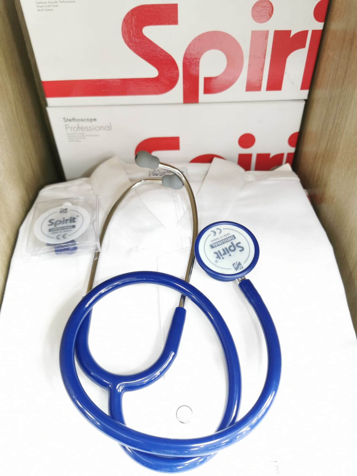 Spirit Majestic Series Adult Dual Head Stethoscope-Dark BLUE