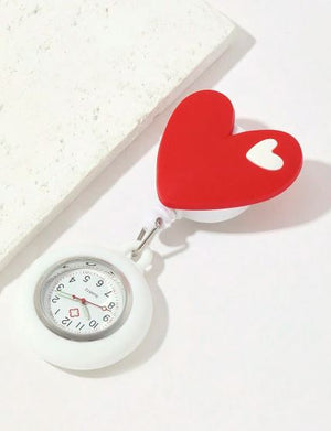 Medical Tools-Nursing Watch-With White Silicone Case, Heart Shaped Cartoon Decoration | ABC Books
