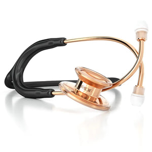 7229-MDF Md One® Adult Stethoscope-Black/Rose Gold | ABC Books