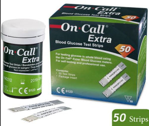Medical Tools-Pack of 50 Blood Glucose Test Strips For On Call Extra | ABC Books