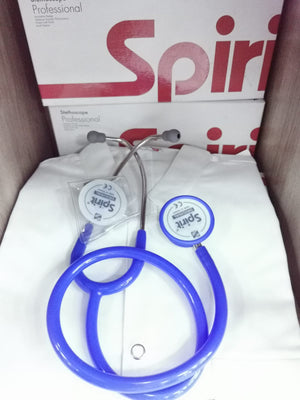 Spirit Majestic Series Adult Dual Head Stethoscope – Royal Blue | ABC Books