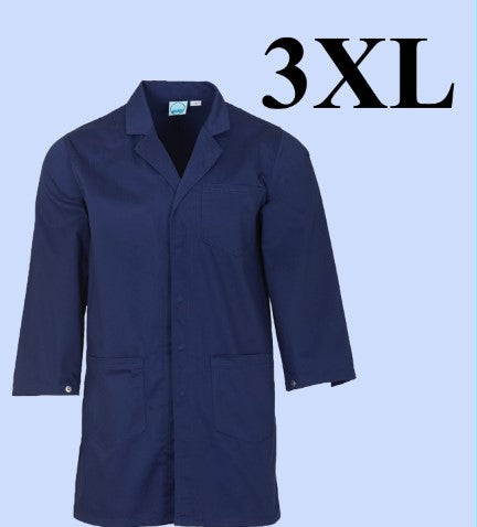 5172-ABC Lab Coat-Polyester Unisex-Navy Blue-3XL
