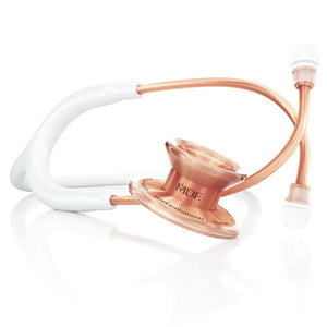7208-MDF Md One® Epoch® Titanium Adult Stethoscope-White/Rose Gold | ABC Books