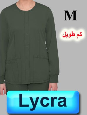 4088-ABC Scrub-Lycra Tweh-Long Sleeve-Olive-M