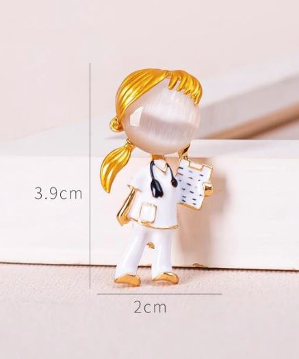 Medical Accessories-Brooch-female doctor