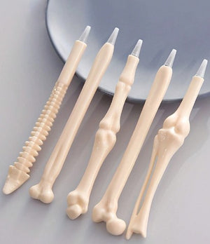 Bone Model-5 PCS Creative Novelty Bone Shape Ballpoint Pens | ABC Books