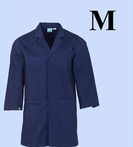 5176-ABC Lab Coat-Polyester Unisex-Navy Blue-M