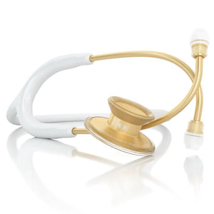 7139-MDF Acoustica® Stethoscope-White/Gold | ABC Books