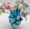 Heart Shaped Flower Vase, Blue and White | ABC Books