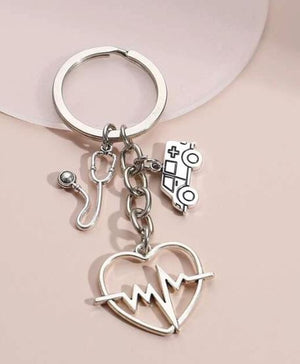 Medical Accessories-Key Ring-Ambulance-silver | ABC Books