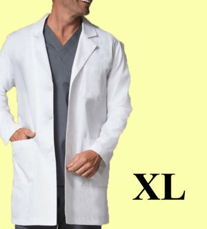 5076-Polyester Lab Coat-White-XL | ABC Books
