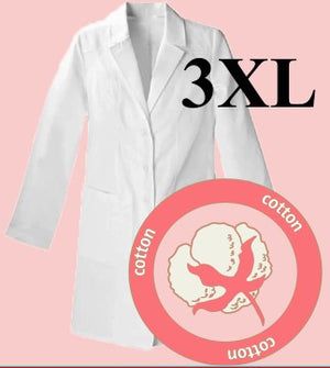 5044-ABC Lab Coat-Cotton Unisex-White-3XL | ABC Books