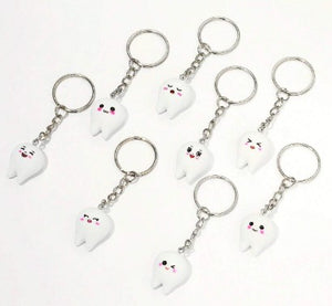 Medical Accessories-Key Ring-8 pcs-Cute Tooth-3D | ABC Books