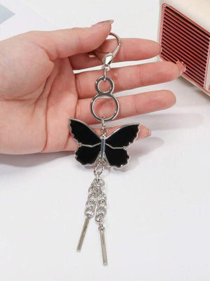 Accessories-Key Ring-Black Butterfly | ABC Books