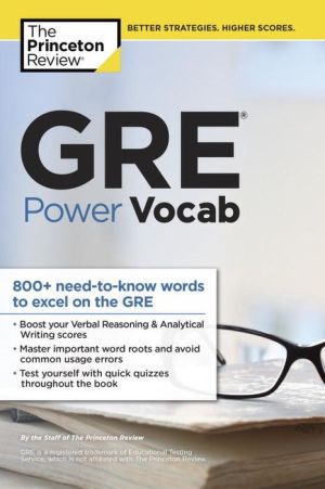 GRE Power Vocab ( Graduate School Test Preparation ) | ABC Books