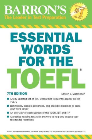 Essential Words for the TOEFL (Barron's Test Prep), 7e | ABC Books